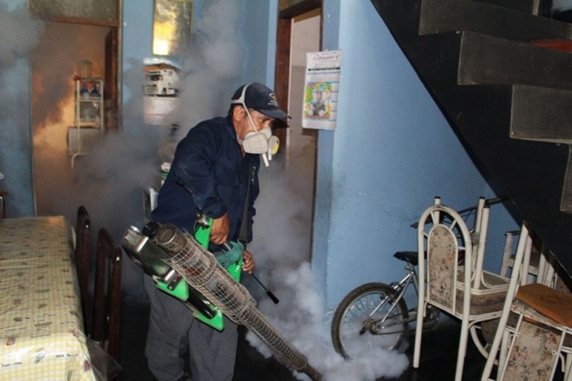 Intensifican labor de fumigación en el distrito de El Porvenir