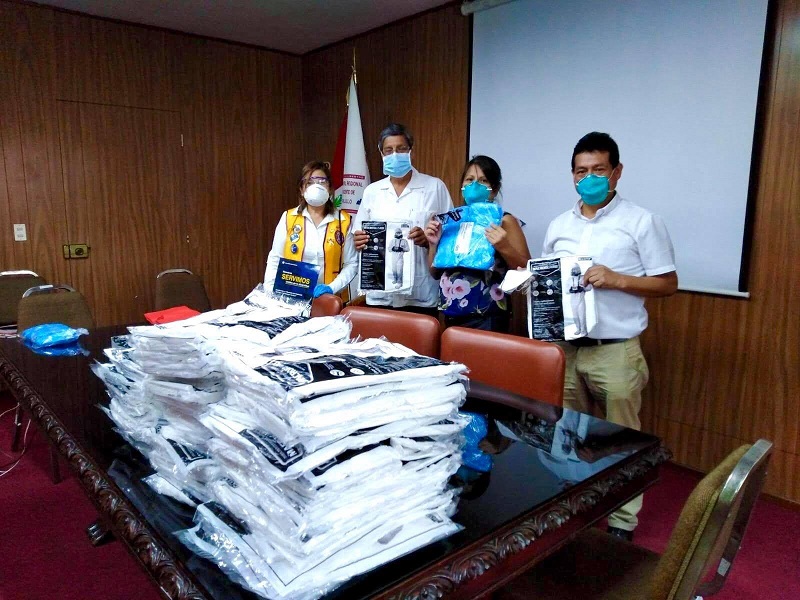 Fundación de Lions Internacional entregó donación de US$ 10 mil al distrito H1 Perú para hacer frente al coronavirus