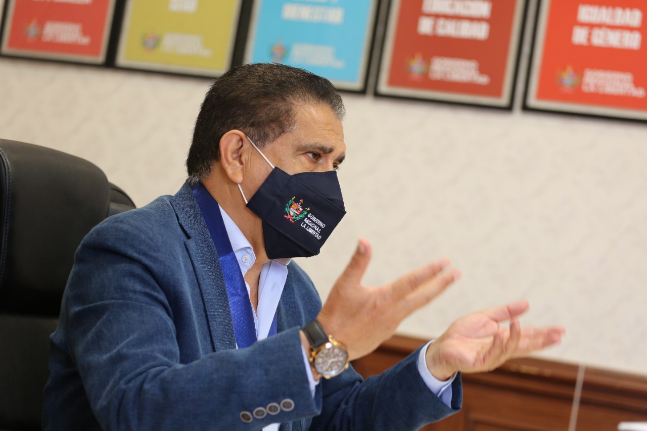 Gobernador regional de La Libertad pide a presidente Castillo visitar la región 