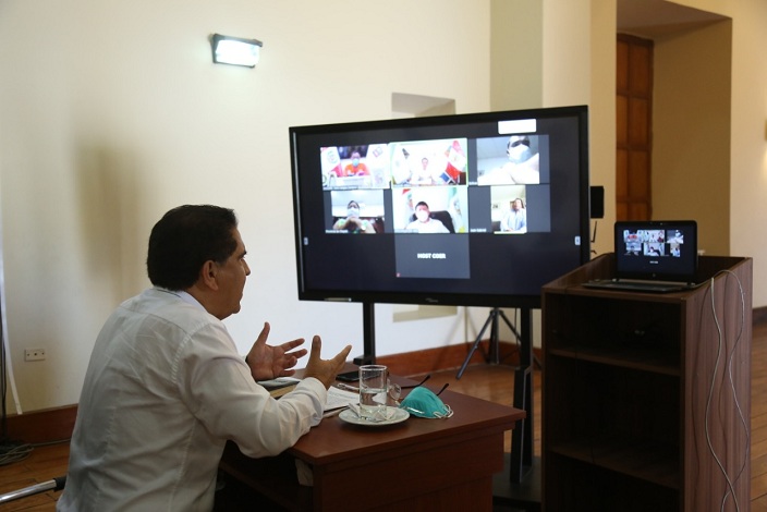 La Libertad: gobernador y alcaldes coordinan acciones conjuntas para atender emergencia