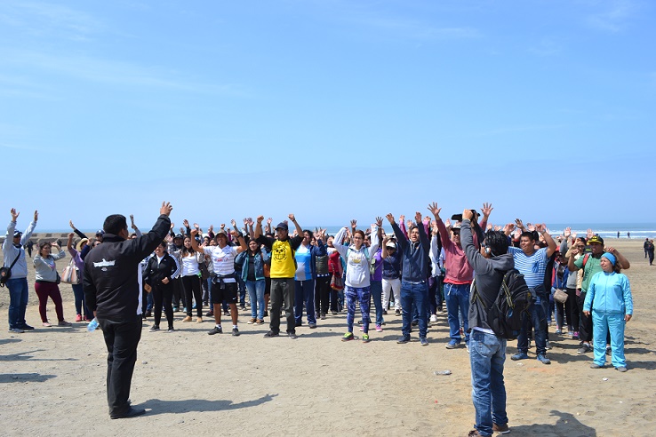 Trujillo: “Guardia Juvenil Papal” realiza simulacro en el recorrido oficial del Papa Francisco