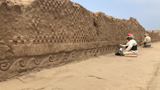 Presentan mural Utz An y esculturas de más de 750 años de antigüedad hallados en Chan Chan