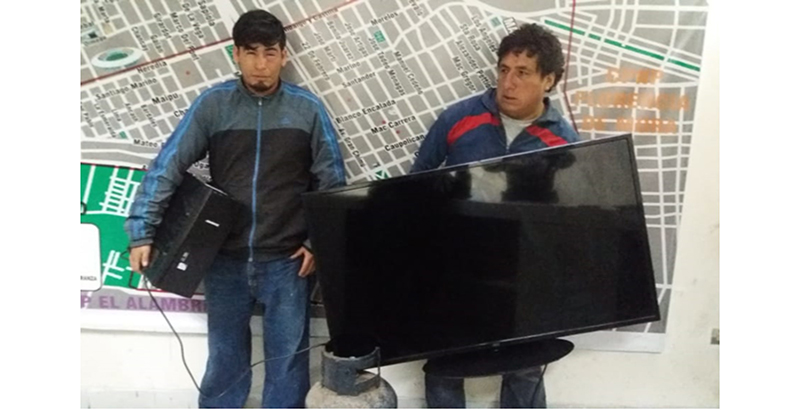 La Esperanza: hampones fueron descubiertos con el botín en las manos