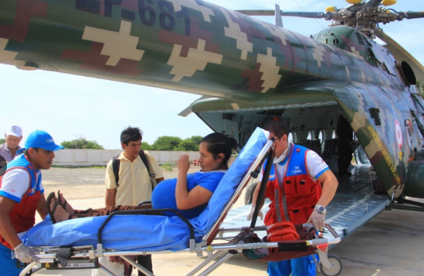Helicópteros de la PNP y FFAA trasladaron 51 pacientes graves a hospitales de Trujillo