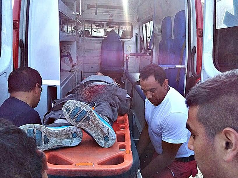 Trujillo: hombre quedó herido de gravedad tras ser atropellado por un volquete(Video)