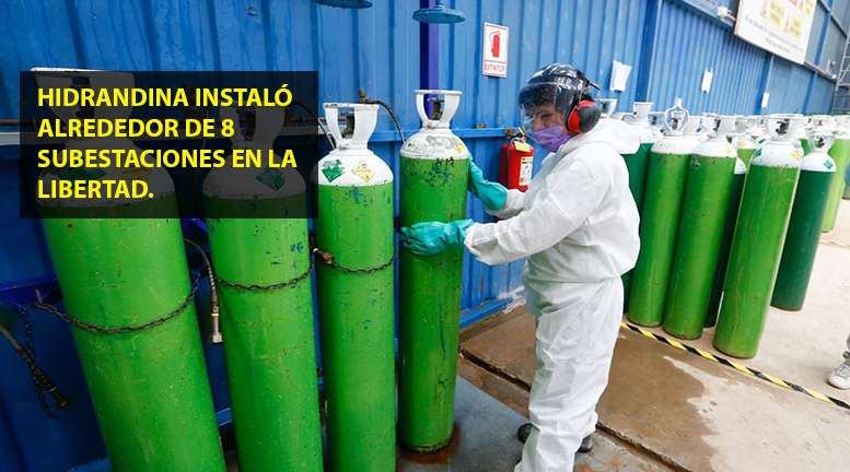 Hidrandina implementa 8 subestaciones de distribución para plantas de oxígeno y hospital temporal 