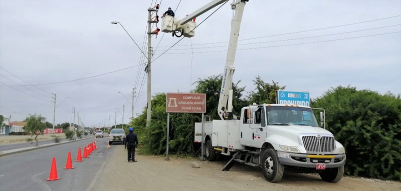 Hidrandina implementa subestación eléctrica para hospital temporal por covid-19 en el colegio Ramón Castilla