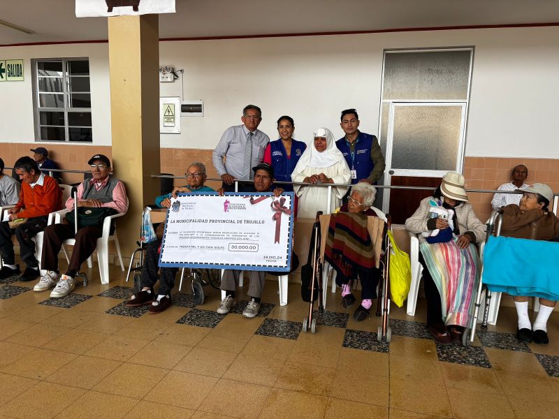 MPT otorga subvención de S/ 30 mil a Hogar de Ancianos San José