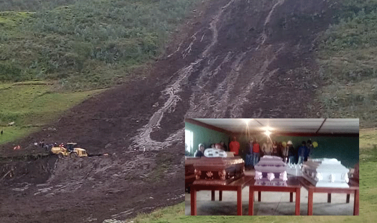 Quiruvilca: cinco miembros de una familia mueren sepultados por huaico