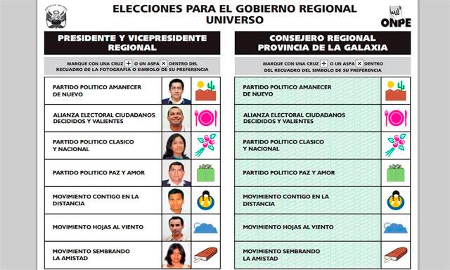 Bloque de movimientos regionales encabezará la cédula de sufragio