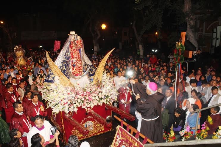 Virgen de Huanchaco fue recibida solemnemente en Trujillo