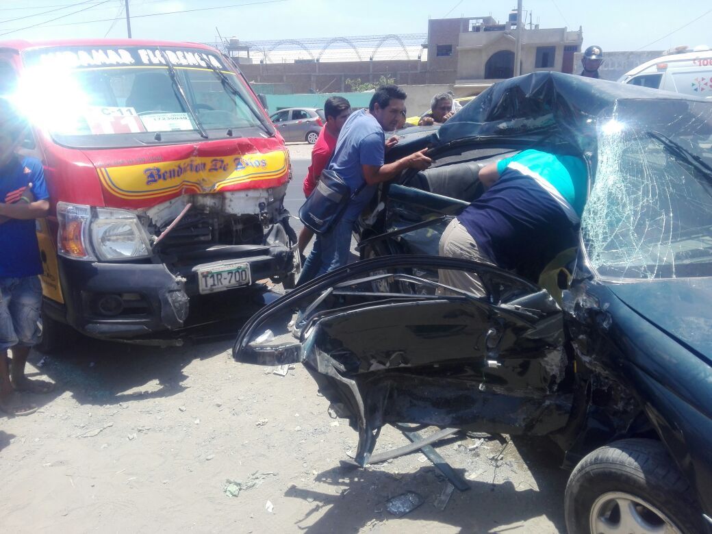 Seis heridos en accidente de tránsito de Miramar