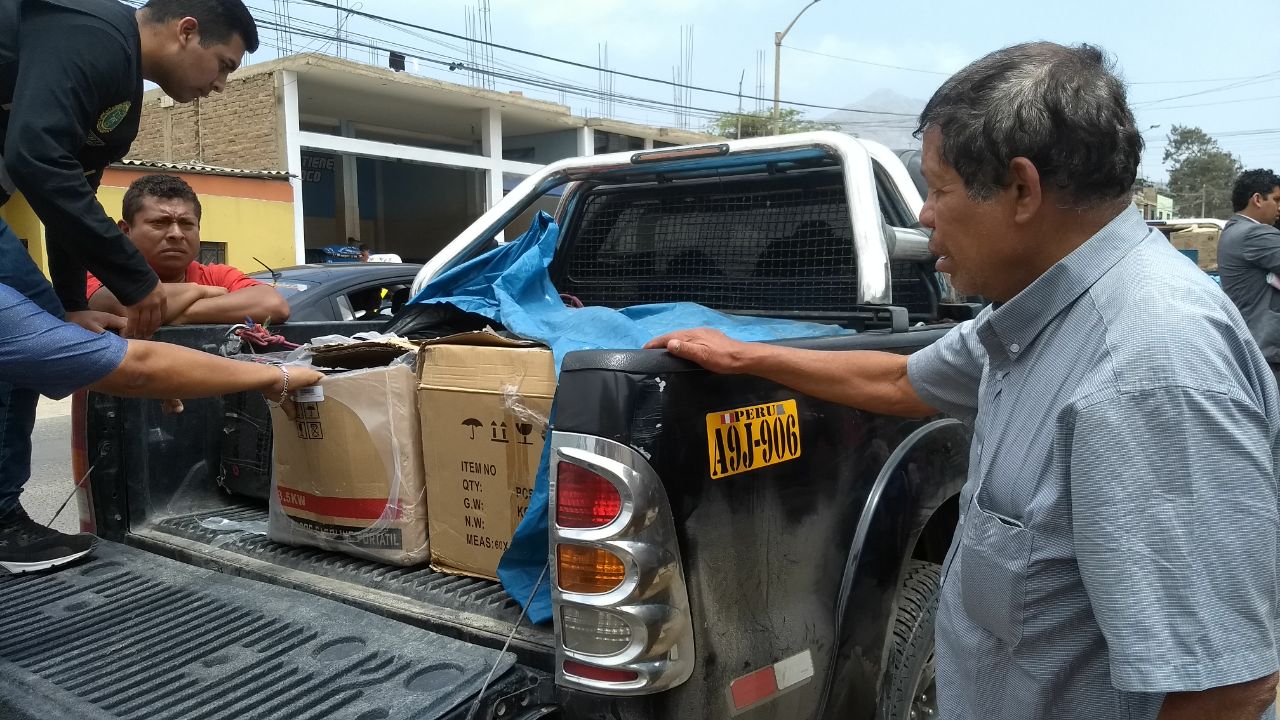 Incautan herramientas y artefactos con marca presuntamente falsas en La Esperanza