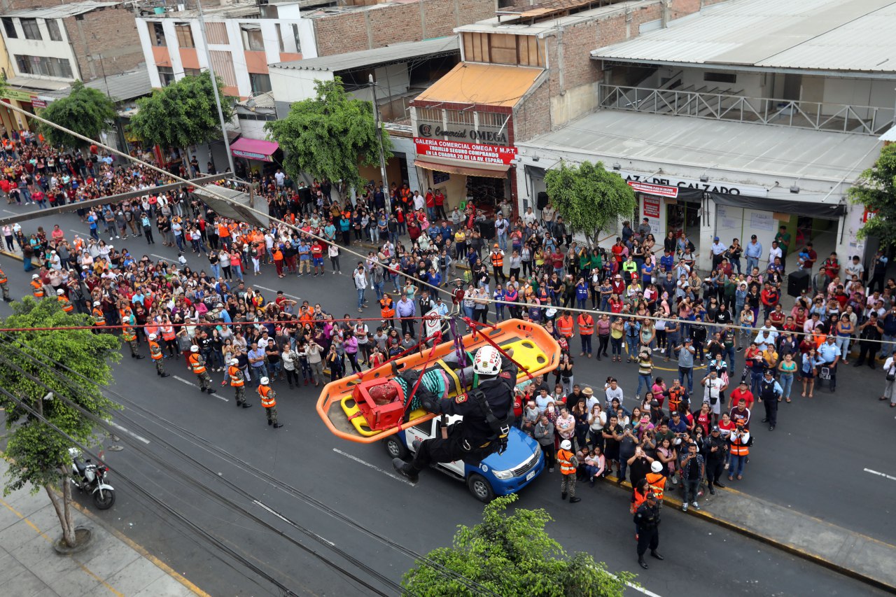 (Simulacro) sismo de 8.5 azota el país dejando más de 16 mil muertos en La Libertad 