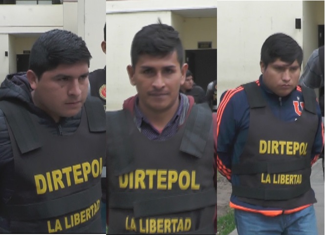 Detienen a tres presuntos integrantes de la banda criminal “Los chules de Paiján”