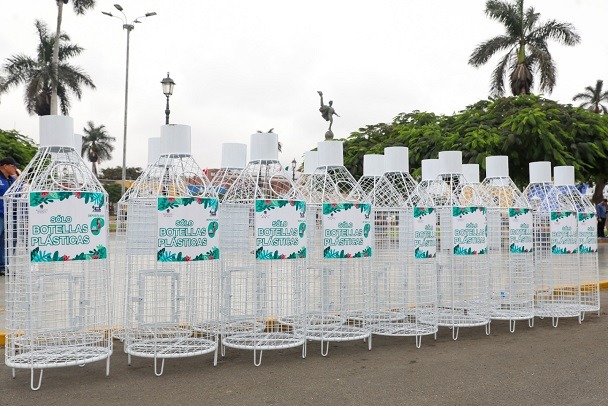 Programa de reciclaje en Trujillo dará inicio con 54 botellones de malla metálica distribuidos en la ciudad