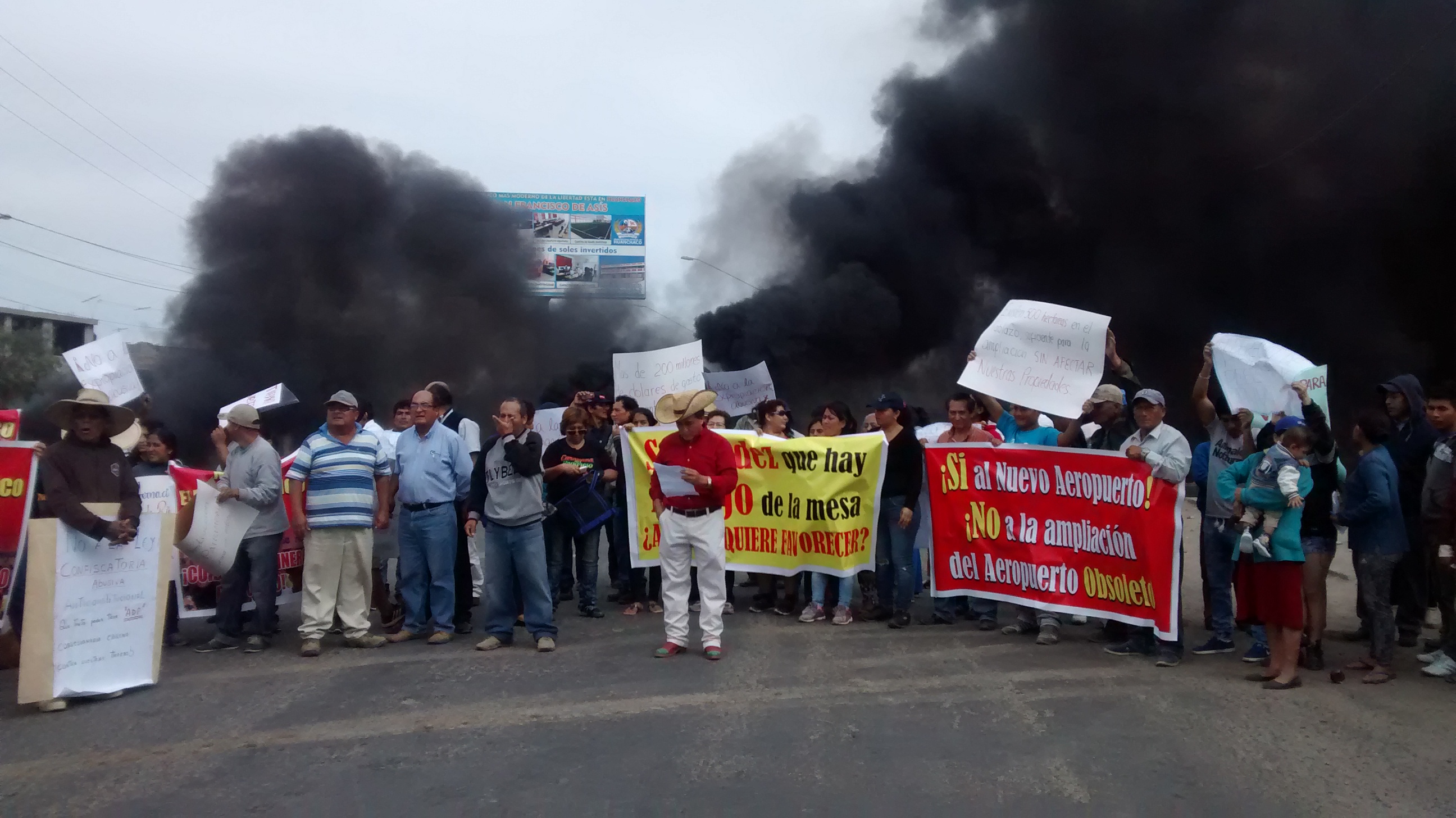 Protestan en contra de ampliación de aeropuerto de Huanchaco