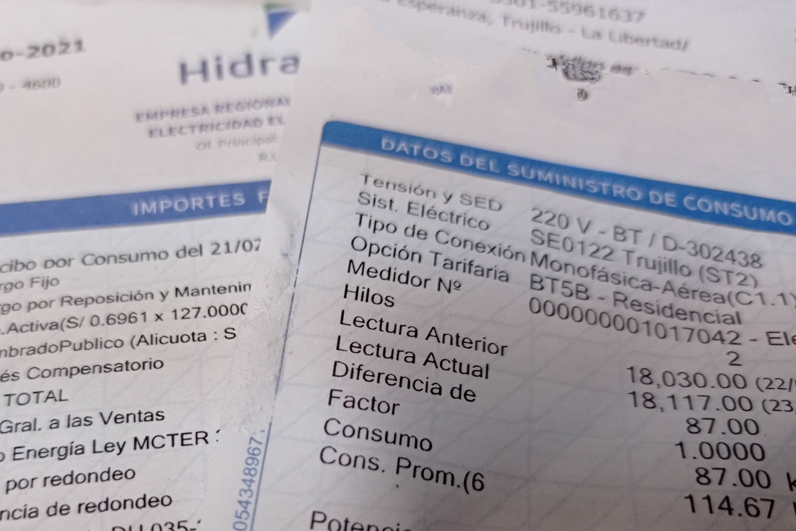 Incremento por servicio de energía eléctrica preocupa a vecinos de urbanizaciones trujillanas 