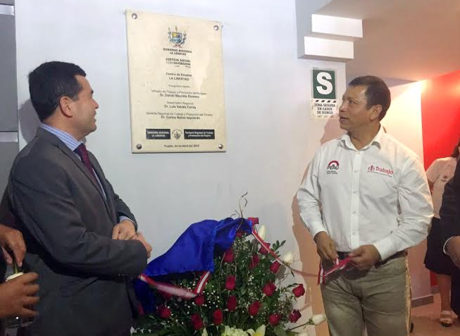 Ministro de Trabajo inauguró en Trujillo el Centro de Empleo de La Libertad 