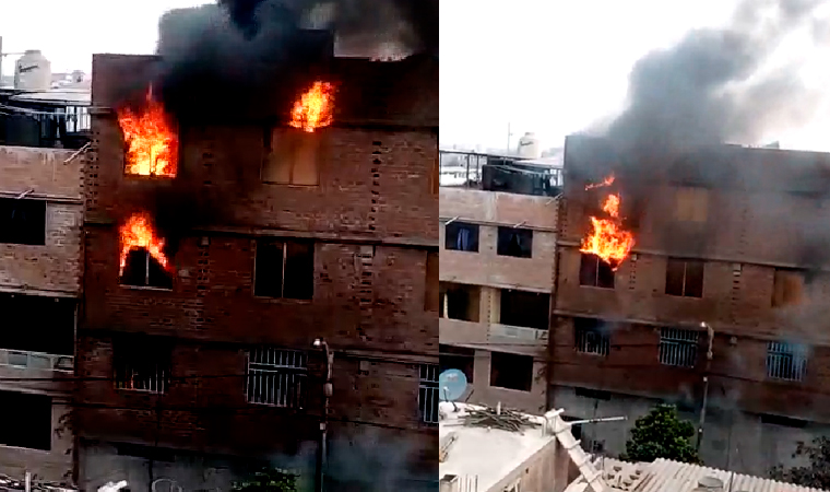 Florencia de Mora: incendio arrasa con almacén de colchones