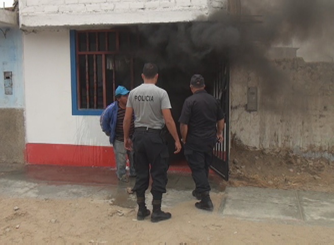 Moche: drogadicto quema casa de su tío porque le pidió que cambie 