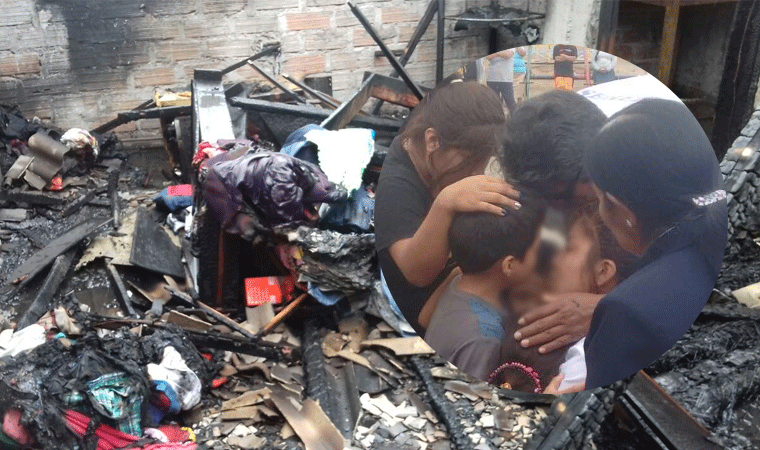 Huanchaco: niños salvan de morir carbonizados en incendio de inmueble 
