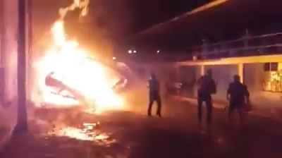 Otuzco: conductor salva de morir dentro de camión en llamas