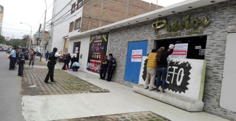 Municipio de Trujillo clausura locales de diversión nocturna en Pablo Casals