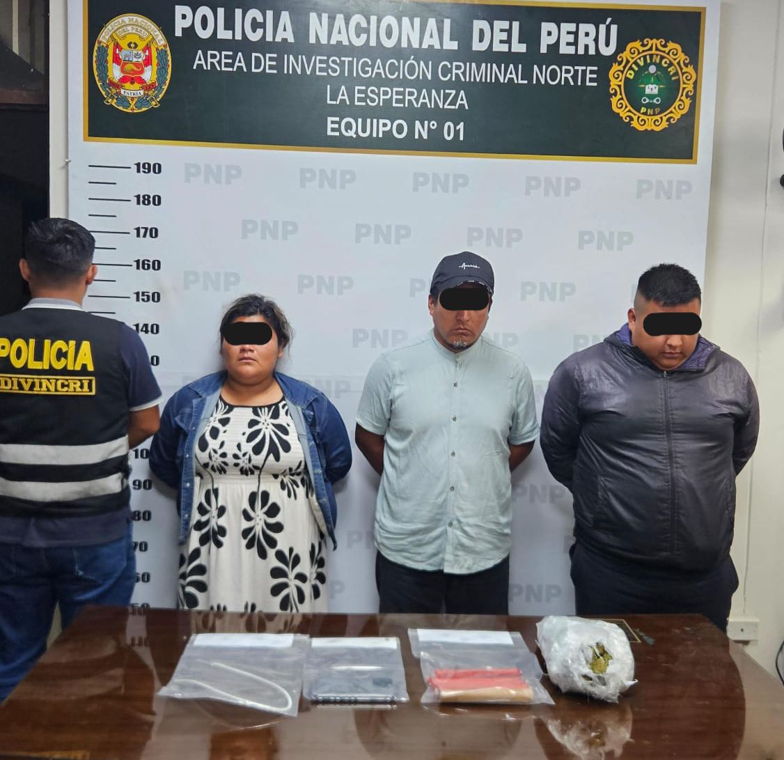 Huanchaco: DEPINCRI Norte desarticula banda criminal con droga y explosivos