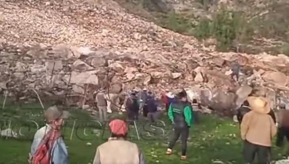 Mujer muere sepultada por huaico en el distrito de Sanagorán