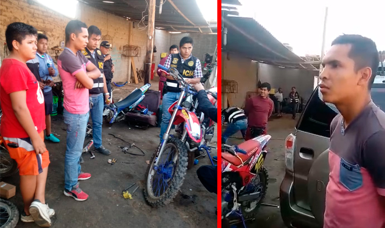 Pacasmayo: detienen a suboficial manejando moto robada a otro policía