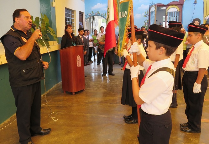 Juramentaron  brigadieres escolares de la I.E. Santa María de Guadalupe