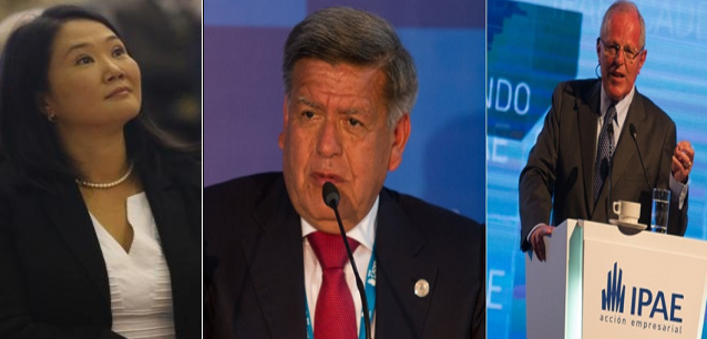 Keiko con 33% de preferencia electoral  y Acuña a tres puntos de PPK