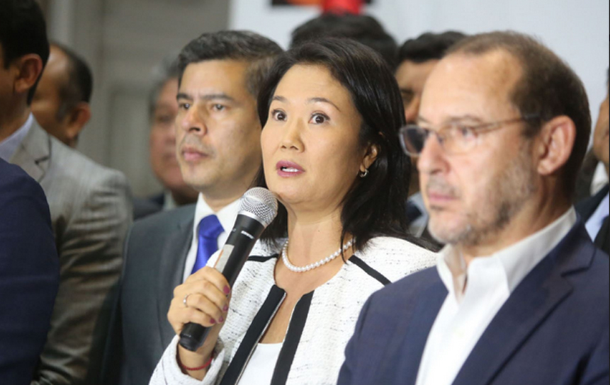 Según Keiko Fujimori, está orgullosa de congresistas de FP que votaron por la vacancia