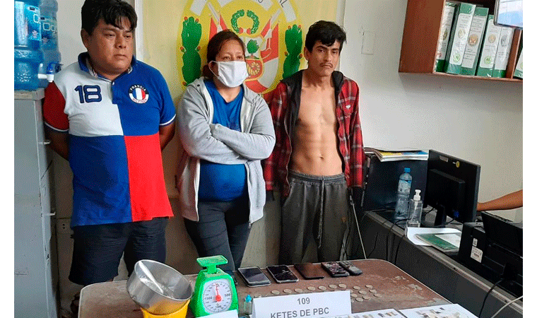 Detienen a tres personas que pese a la cuarentena continuaron con venta de droga