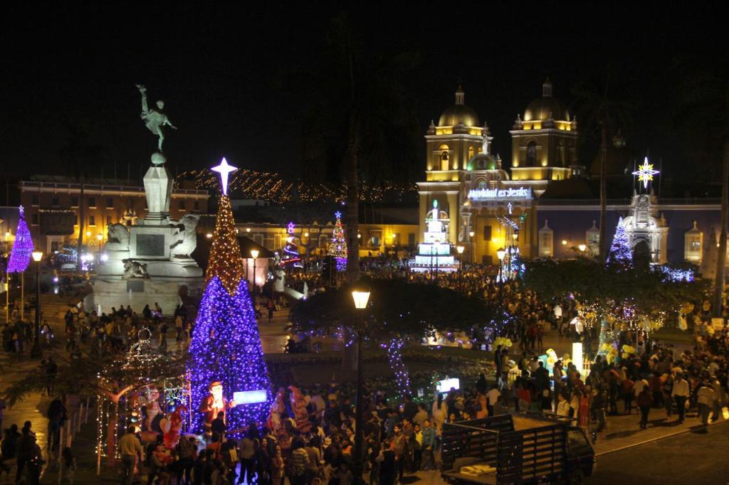 Mañana inauguran Festival de Luces y Colores en la Plaza de Armas de Trujillo