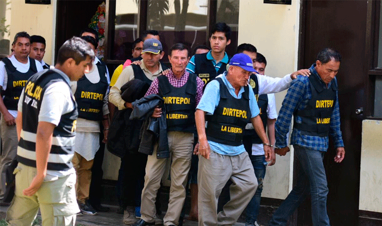 Dieciocho detenidos por vender armas de fuego a sicarios en el valle liberteño