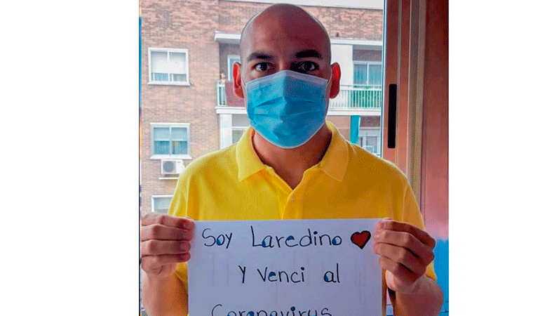 Laredino en Madrid se recuperó del Covid-19 y ahora envía mensaje a trujillanos