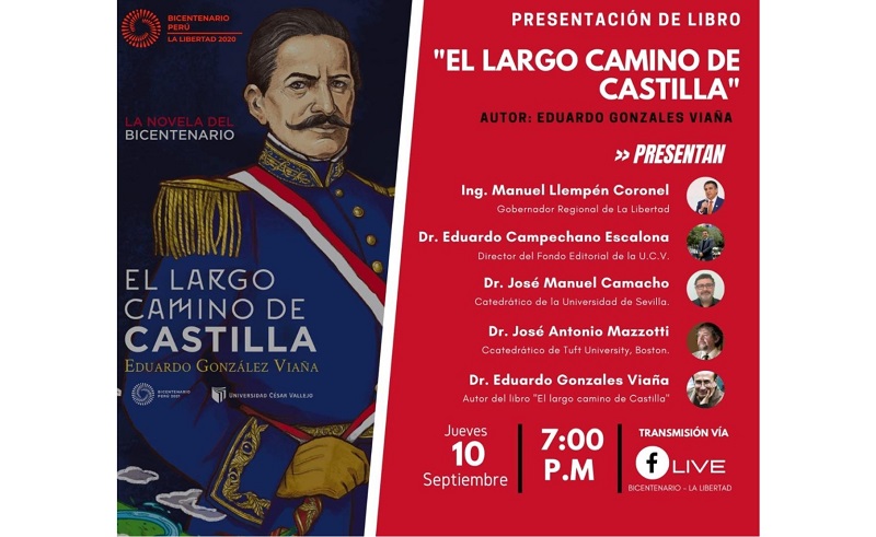 UCV y Comisión del Bicentenario Perú - La LIbertad, presentan libro "El Largo Camino de Castilla"