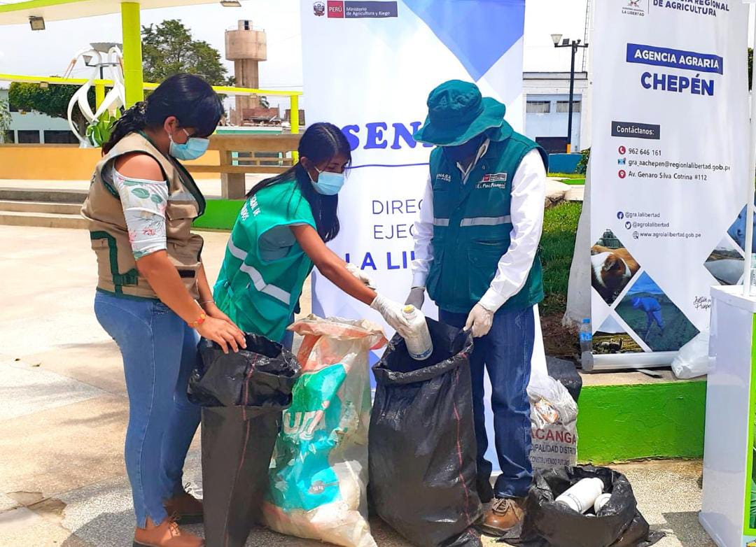Realizaran reciclaje de envases vacíos de agroquímicos en Chepén 