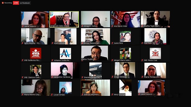 Presidente del JNE inauguró curso para candidatas al Congreso 2021