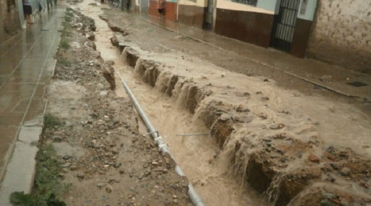 Intensas lluvias atemorizan a población del distrito cajamarquino de Tembladera