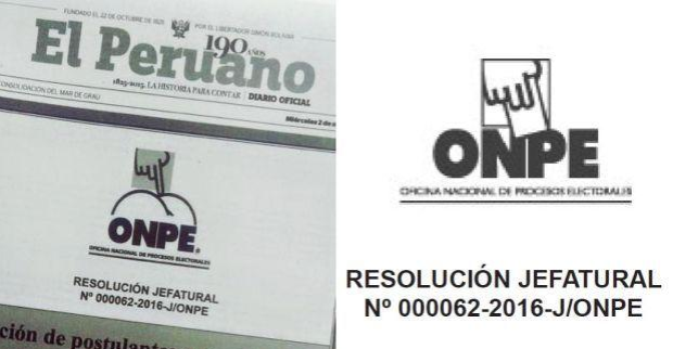 Diario El Peruano corrige "error" del logo distorsionado de la ONPE