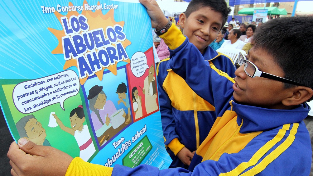 Escolares de primaria participarán en concurso que promueve el respeto y cuidado del adulto mayor