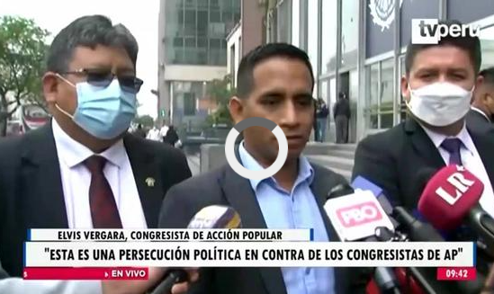 Seis congresistas de AP con impedimento de salida del país dispuesto por la Fiscalía 