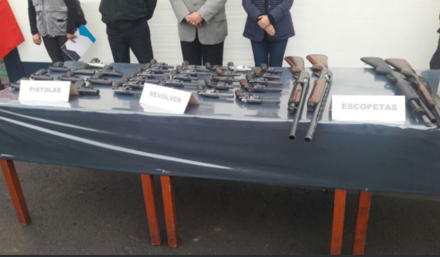 Lote de armas y municiones donó Sucame a Escuela Superior de la PNP en Trujillo