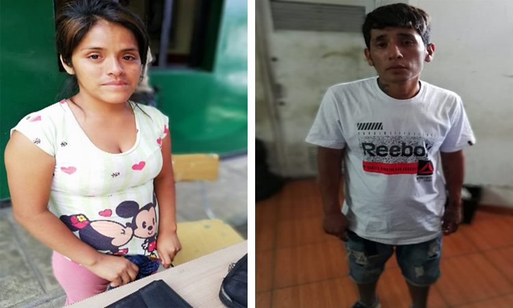 Detienen a pareja por robar a taxista y amenazarlo con botella rota en Pesqueda