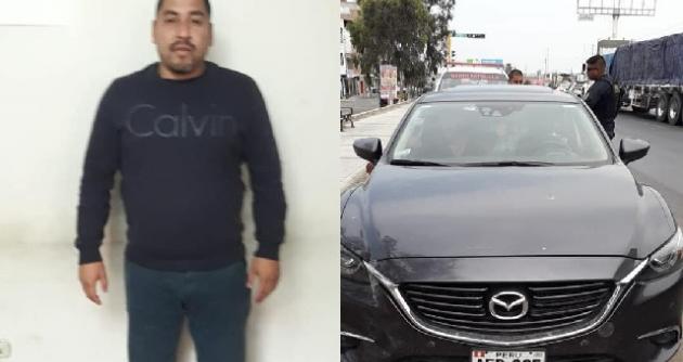 Capturan en  Chimbote a  “Machito” Gómez con automóvil que fue  robado en Trujillo