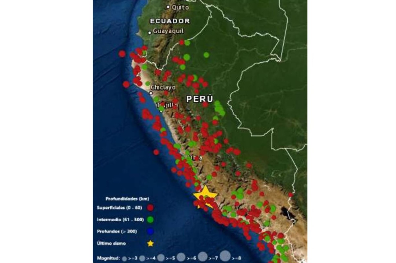 Áncash, Piura, La Libertad y Lima presentan más sismos, informó el IGP