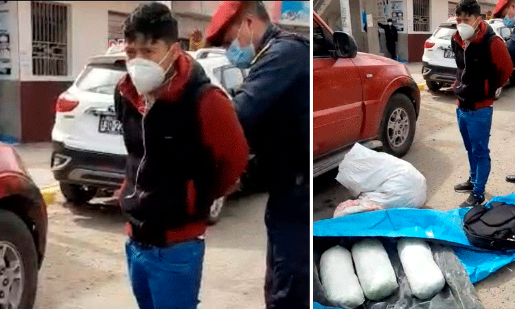 Trujillo: detienen a sujeto con seis kilos de marihuana en camioneta